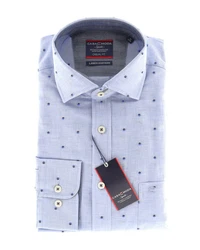 CASAMODA Langarmhemd Hellblau/Blau/Dunkelblau/Fliederfarben