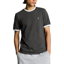 Lyle & Scott T-Shirt 'Ringer' Dunkelgrau/Grau/Dunkelgrün/Hellgrau