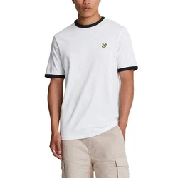 Lyle & Scott T-Shirt 'Ringer' Weiß/Dunkelblau/Schwarz/Creme