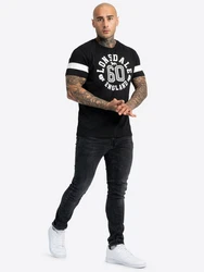 Lonsdale T-Shirt Askerswell Schwarz/Hellblau