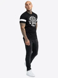 Lonsdale T-Shirt Askerswell Schwarz/Hellblau
