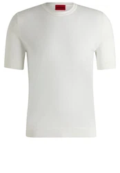 HUGO Strickpullover San Carl-CV Khaki/Grau/Weiß/Creme/Hellgrün