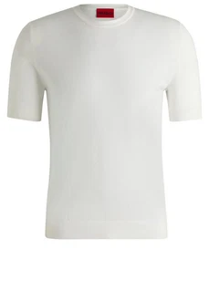 HUGO Strickpullover San Carl-CV Khaki/Grau/Weiß/Creme/Hellgrün