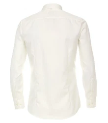 VENTI Langarm Businesshemd Weiß/Creme/Beige/Khaki