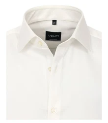 VENTI Langarm Businesshemd Weiß/Creme/Beige/Khaki
