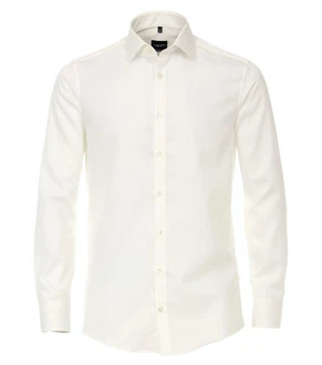 VENTI Langarm Businesshemd Weiß/Creme/Beige/Khaki