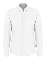 JOOP! Langarmhemd Jeans Haven3-W (1-tlg) Weiß/Creme/Grau