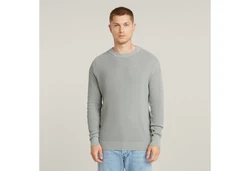 G-STAR Strickpullover Serrated Knit Grau/Khaki/Hellgrau/Hellgrün