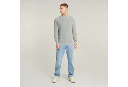 G-STAR Strickpullover Serrated Knit Grau/Khaki/Hellgrau/Hellgrün