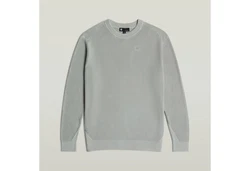 G-STAR Strickpullover Serrated Knit Grau/Khaki/Hellgrau/Hellgrün