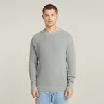 G-STAR Strickpullover Serrated Knit Grau/Khaki/Hellgrau/Hellgrün