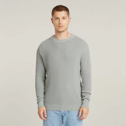 G-STAR Strickpullover Serrated Knit Grau/Khaki/Hellgrau/Hellgrün
