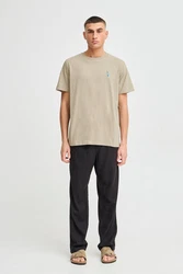 !Solid T-Shirt SDOWENS mit Print Khaki/Beige