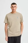 !Solid T-Shirt SDOWENS mit Print Khaki/Beige