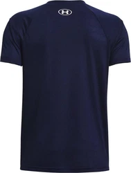Under Armour T-Shirt Tech Kurzarm-Oberteil  Dunkelblau/Rot