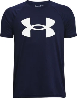 Under Armour T-Shirt Tech Kurzarm-Oberteil  Dunkelblau/Rot