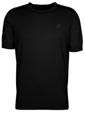 KARL LAGERFELD Strickpullover mit Logo-Stickerei (1) Schwarz/Rot