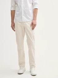 TOM TAILOR Chinohose Ultralight Regular Fit Chino Hose Khaki/Beige/Weiß
