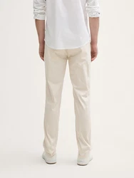 TOM TAILOR Chinohose Ultralight Regular Fit Chino Hose Khaki/Beige/Weiß