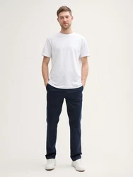 TOM TAILOR Chinohose Ultralight Regular Fit Chino Hose Dunkelblau/Blau