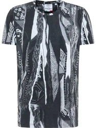 CARLO COLUCCI T-Shirt Egon Grau/Schwarz/Dunkelgrau