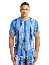 CARLO COLUCCI T-Shirt Egon Blau
