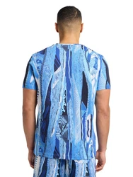 CARLO COLUCCI T-Shirt Egon Blau