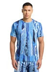 CARLO COLUCCI T-Shirt Egon Blau