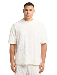 CARLO COLUCCI T-Shirt Ebnicher Weiß/Beige/Creme/Schwarz