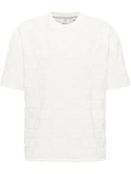 CARLO COLUCCI T-Shirt Ebnicher Weiß/Beige/Creme/Schwarz