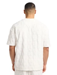 CARLO COLUCCI T-Shirt Ebnicher Weiß/Beige/Creme/Schwarz