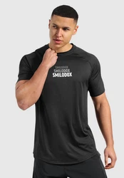 Smilodox T-Shirt Pereira Nachhaltig Schwarz/Gelb/Dunkelgrau