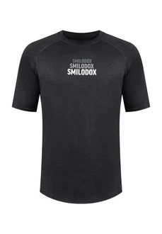 Smilodox T-Shirt Pereira Nachhaltig Schwarz/Gelb/Dunkelgrau