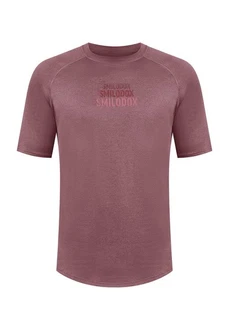 Smilodox T-Shirt Pereira Nachhaltig Dunkelrot/Bordeaux/Lila