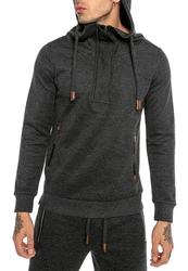 RedBridge Hoodie mit hohem Kragen und Reißverschlusstaschen Dunkelgrau/Grau