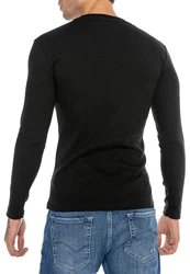 RedBridge Langarmshirt Sportlicher Look Schwarz/Grün/Neonfarben