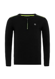 Langarmshirt mit Reiverschluss Sportlicher Look mit figurbetonter Passform
