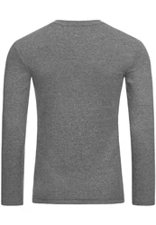 RedBridge Langarmshirt Sportlicher Look Grau/Dunkelgrau