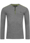 RedBridge Langarmshirt Sportlicher Look Grau/Dunkelgrau