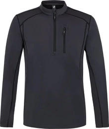 Fleecepullover PRTKURANO 1/4 zip top Deep Grey