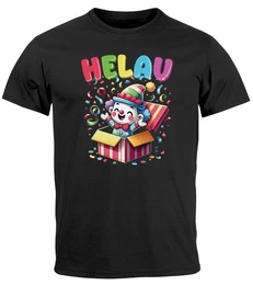 Print-Shirt Herren T-Shirt Fasching Karneval Clown Alaaf Helau Verkleidung Last mit Print