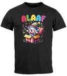 MoonWorks Print-Shirt Herren T-Shirt Fasching Karneval Clown Alaaf Helau Verkleidung 