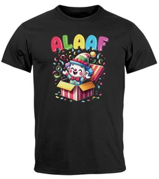 Print-Shirt Herren T-Shirt Fasching Karneval Clown Alaaf Helau Verkleidung Last mit Print