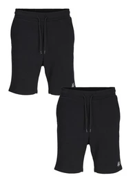 Shorts JPSTGORDON JJBRAD SWEAT SHORTS 2-Pack Kurze Herrenhose mit Taschen Unifarben Jogginghose im 2er Pack