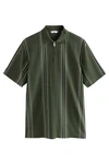 Next Poloshirt mit vertikalen Streifen Dunkelgrün/Grün
