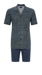 Pyjama Shorty mit durchgeknpftem Oberteil (2 tlg)