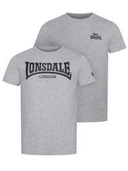 Lonsdale T-Shirt PIDDINGHOE Dunkelgrau/Grau