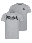 Lonsdale T-Shirt PIDDINGHOE Dunkelgrau/Grau