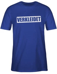 Shirtracer T-Shirt Verkleidet Faschingskostüm Lustig I Kostüm Verkleidet Karneval Ironie Karneval & Fasching Blau/Lila/Dunkelblau