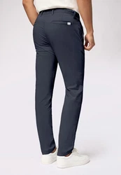 Roy Robson Chinohose Klassischer Slim Fit Dunkelblau/Grau